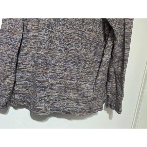 Men's ROWM Brown Blue Marled Hoodie XL - Picture 5 of 6